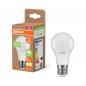 Preview: Osram E27 LED Lampe Star Classic A 60 Recycled Plastic 8,5W wie 60W warmweißes Licht - weiß mattierte Glühbirne